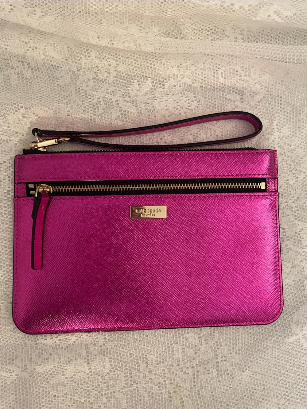 Fuschia Kate Spade Wristlet